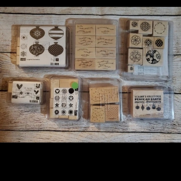 Stampin Up Wood Stamp Lot